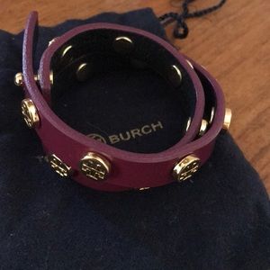Tory burch leather bracelet